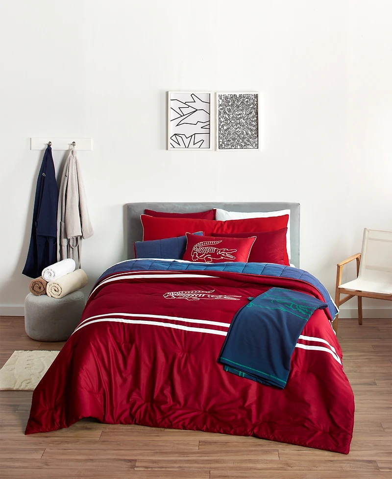 Lacoste Home Big Croc 3-Pc. Comforter Set, Full/Queen