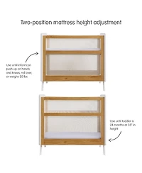 BreathableBaby Breathable Mesh 2-in-1 Mini Crib - Greenguard Gold Certified
