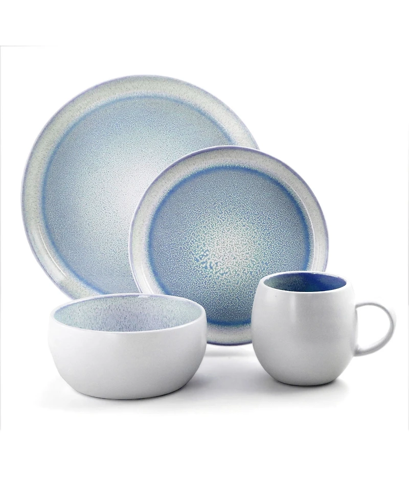Elama Mocha 16 Pc. Dinnerware Set, Service for 4