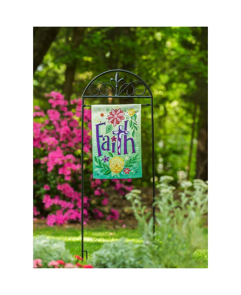 Evergreen Fleur de Lis Garden Flag Arbor Stand- 12x44 in Garden and House Flag Accessories
