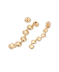 Ettika Polished Pebble Linear Dangle Earrings