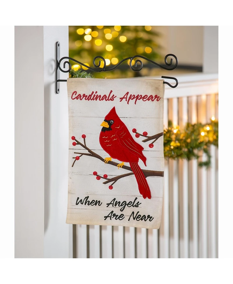 Evergreen Flag When Angels Are Near Garden Linen Flag