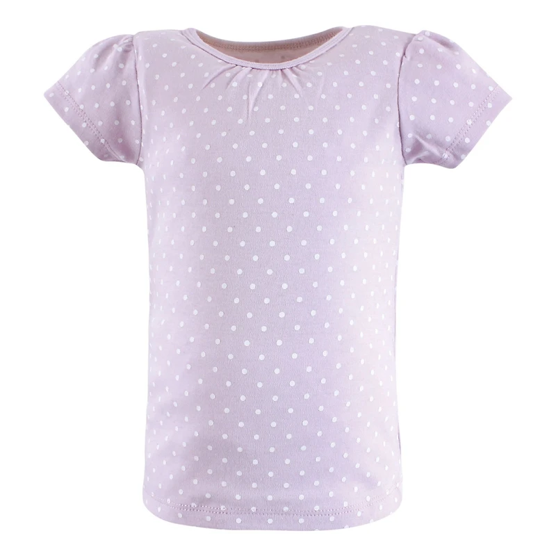 Hudson Baby Girls Short Sleeve T-Shirts, Ice Cream Dino