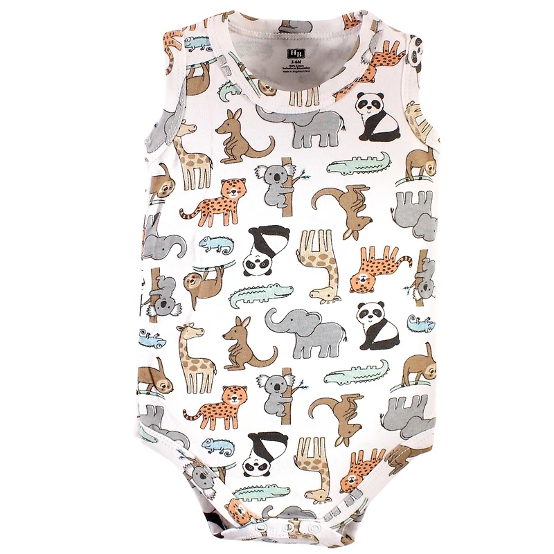 Hudson Baby Baby Boys Hudson Cotton Tank-Style Bodysuits