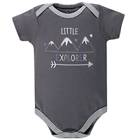 Hudson Baby Boys Cotton Bodysuits 5pk