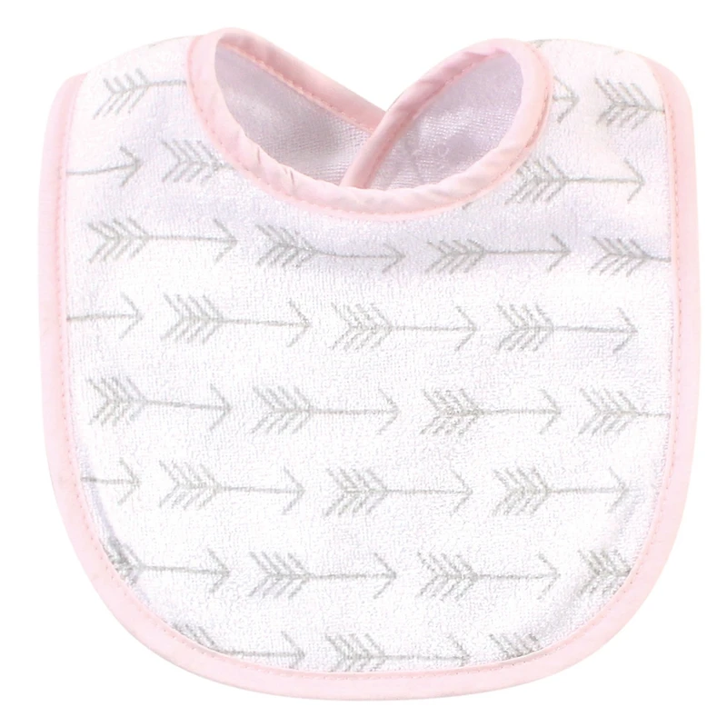 Hudson Baby Girls Cotton and Polyester Bibs