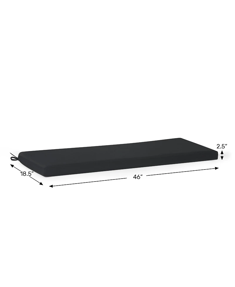 WestinTrends Water Repellent Outdoor Patio Bench Seat Cushion, 43" x 18"