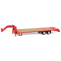 1/64 Gooseneck Trailer, Red with Red & White Conspicuity Stripes, Hobby 30467