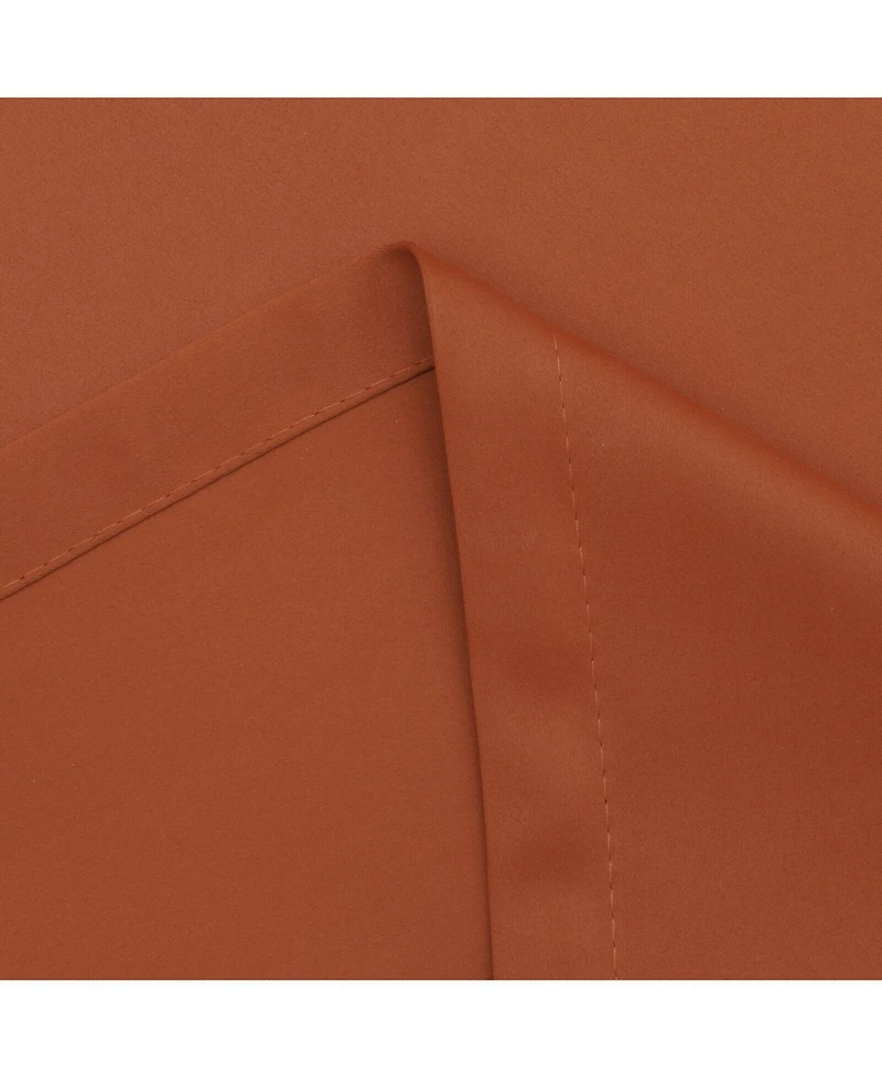 Kate Aurora Hotel Living 2 Pack 100% Blackout Grommet Top Orange Spice Curtain Panels - 50 in. W x 45 in. L, Orange Spice