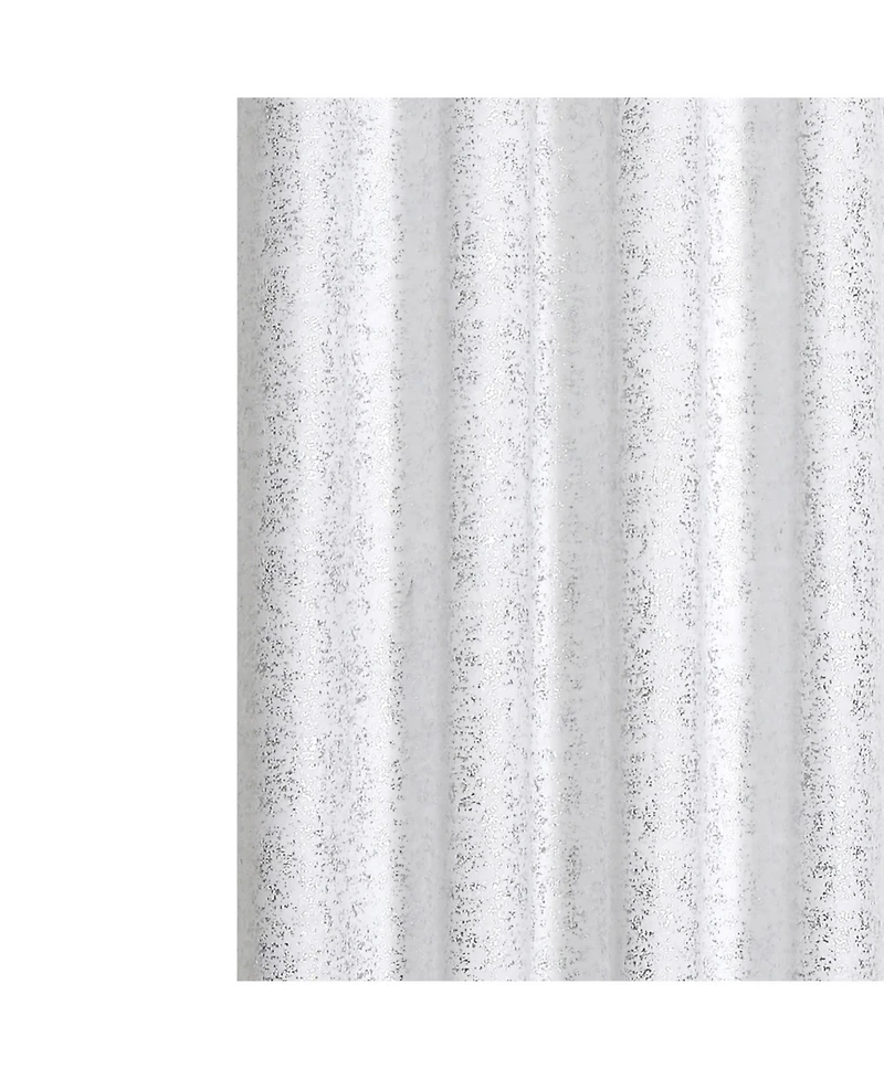 GoodGram Montauk Accents 2 Piece Grommet Top Sparkly Metallic Light Filtering Window Curtains - 95 in. Long Gray