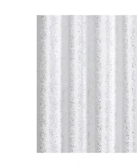 GoodGram Montauk Accents 2 Piece Grommet Top Sparkly Metallic Light Filtering Window Curtains - 95 in. Long Gray