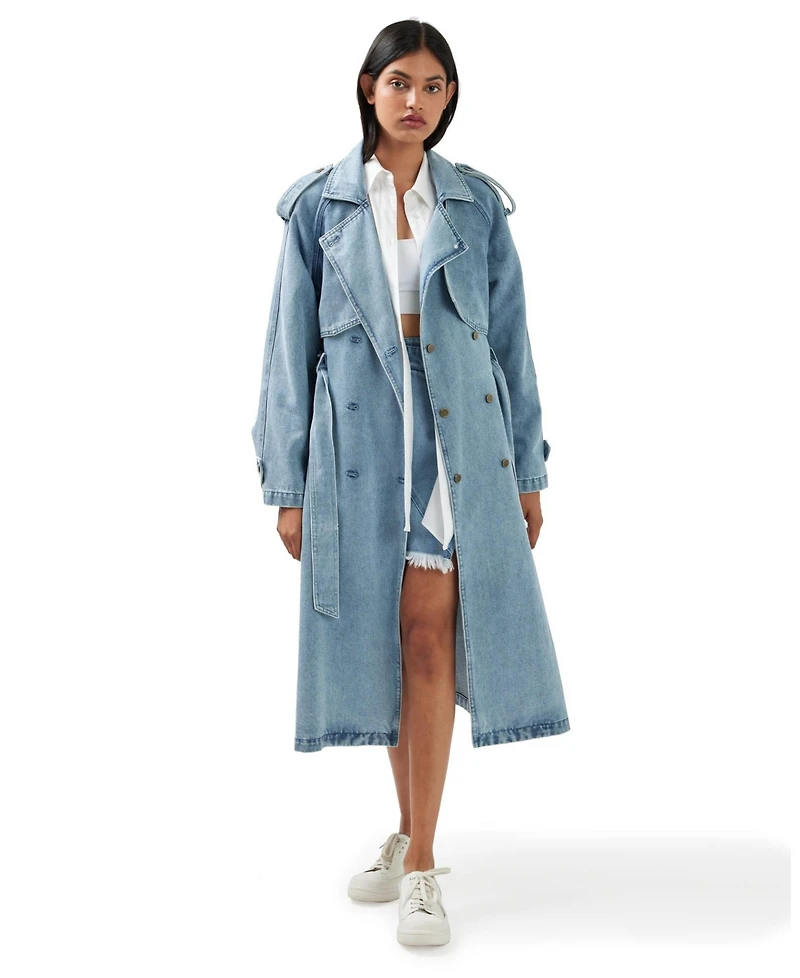 Belle & Bloom Wild Skies Denim Trench