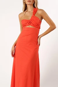 Petal and Pup Women's Luna One Shoulder Maxi Dress