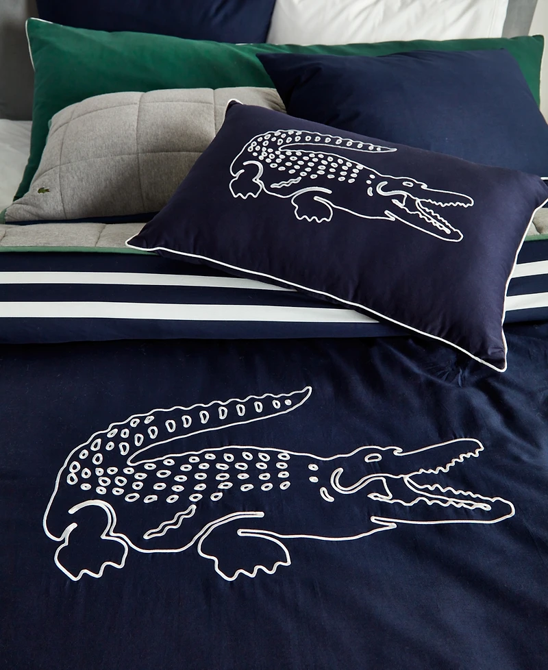 Lacoste Home Big Croc Decorative Pillow, 16" x 24"
