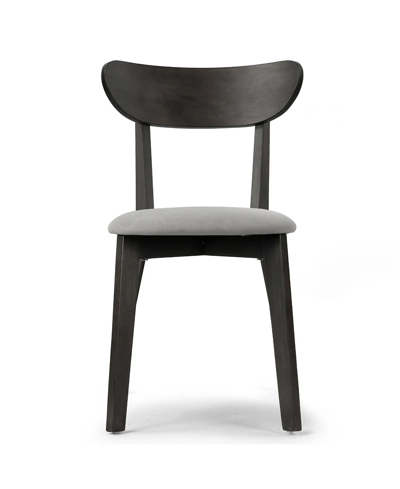 Glamour Home 31.5" Aspen Rubberwood, Fabric Dining Chair, Set of 2