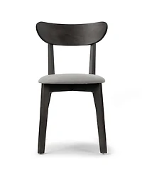 Glamour Home 31.5" Aspen Rubberwood, Fabric Dining Chair, Set of 2