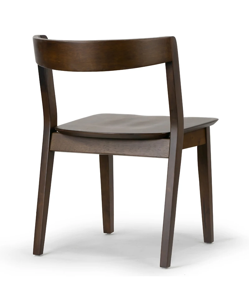 Glamour Home 29.53" Astor Rubberwood Dining Chair, Set of 2