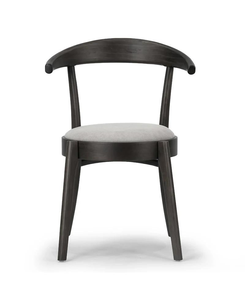 Glamour Home 29.92" Audra Rubberwood, Fabric Dining Chair