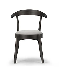 Glamour Home 29.92" Audra Rubberwood, Fabric Dining Chair