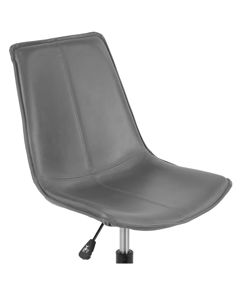 Glamour Home 35.25" Amery Polyester, Metal Task Chair
