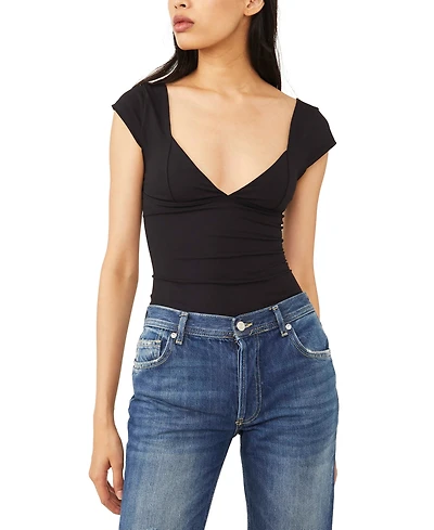 Free People Women's Cap-Sleeve Corset Camisole
