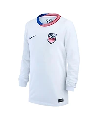 Nike Big Boys and Girls White Usmnt 2024 Home Replica Long Sleeve Jersey