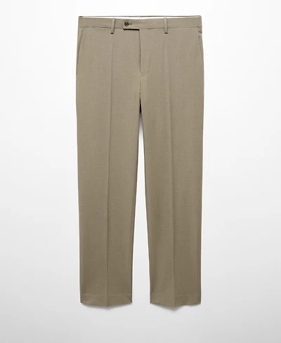 Mango Men's Stretch Fabric Slim-Fit Suit Pants