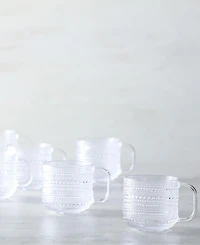Fortessa Jupiter Clear Coffee Cup 12oz, Set of 6