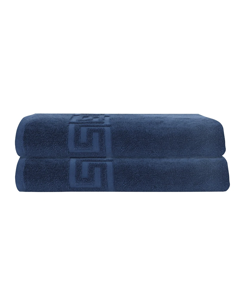 Ozan Premium Home Milos Greek Key Design Collection 100% Turkish Cotton Bath Sheet, 40" x 60"