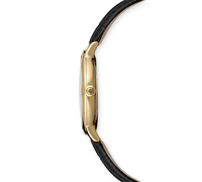 Raymond Weil Women's Swiss Toccata Black Leather Strap Watch 39mm