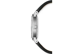 Raymond Weil Men's Swiss Automatic Millesime Black Leather Strap Watch 40mm