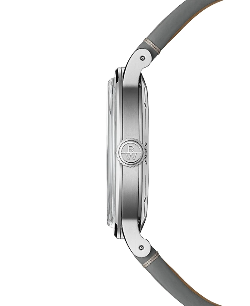Raymond Weil Men's Swiss Automatic Millesime Gray Leather Strap Watch 40mm