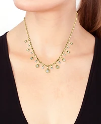Effy Diamond Dangle 18" Collar Necklace (1-1/5 ct. t.w.) in 14k Gold