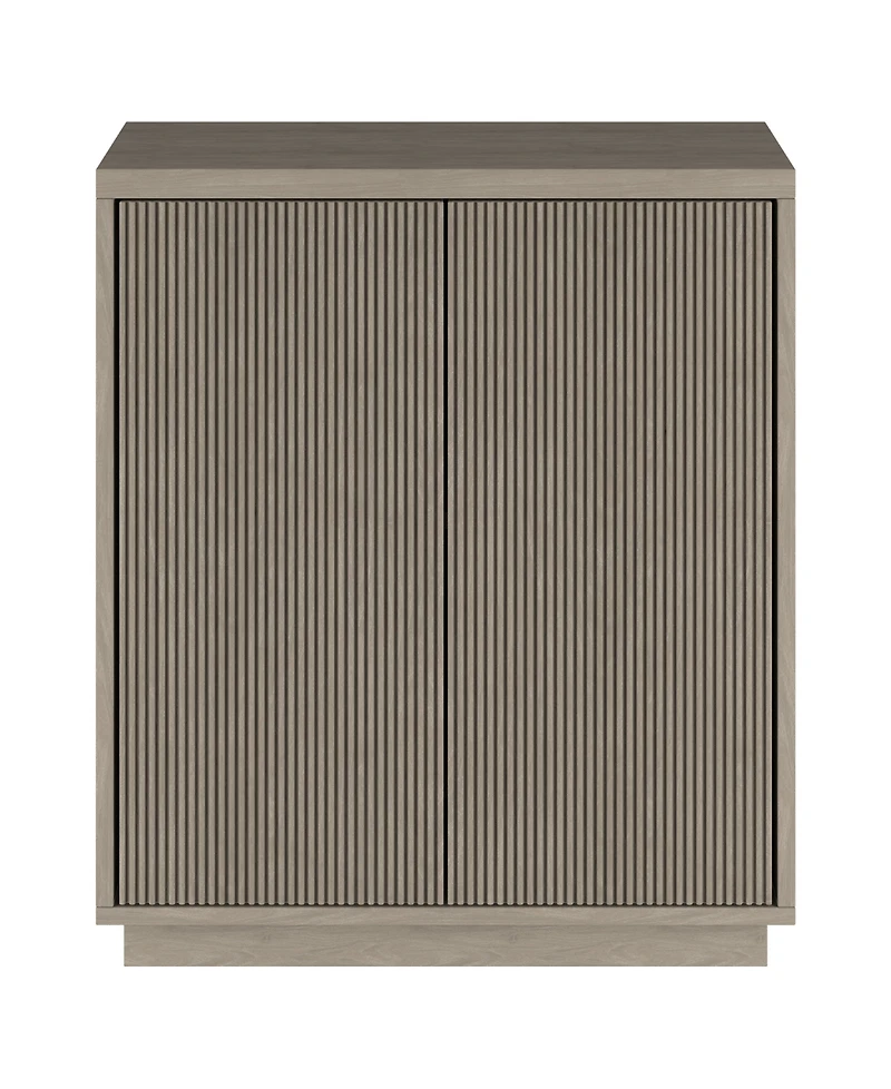 Hudson & Canal Alston 28" Wide Rectangular Accent Cabinet in Antiqued Gray Oak