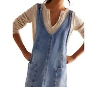 Free People Women's High Roller Cotton Denim Skirtall