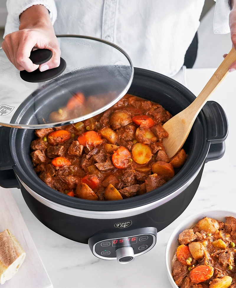 GreenLife Cook Duo Healthy 6qt Ceramic Nonstick Slow Cooker