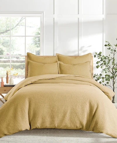 Levtex Cloud Waffle Textured 3-Pc. Comforter Set