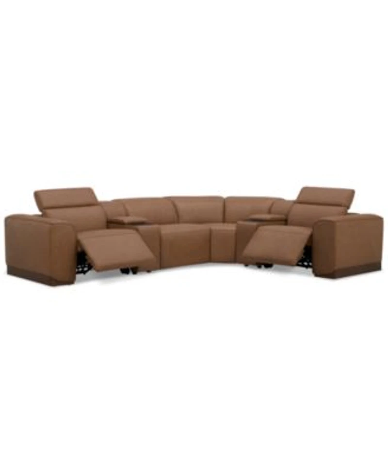 Lovro Leather Sectional Collection Created For Macys