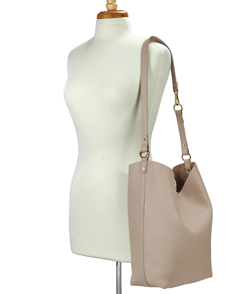 GiGi New York Addison Leather Hobo Bag