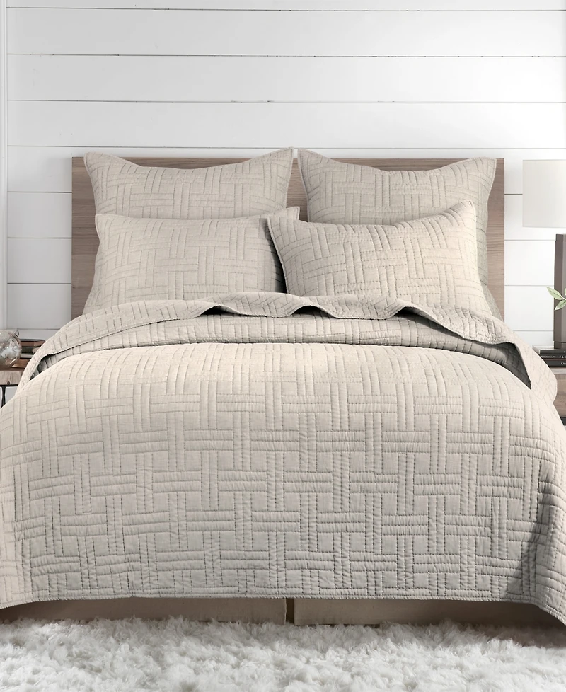 Levtex Melange Stitch Stitching 3-Pc. Quilt Set, Full/Queen