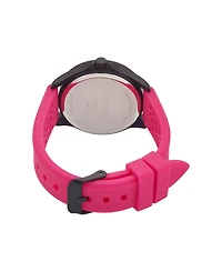Ed Hardy Women's Quartz Matte Fuchsia Silicone Strap Analog Watch 38mm