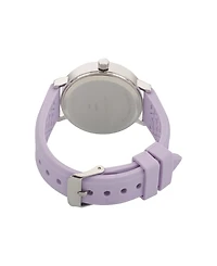 Ed Hardy Women's Quartz Light Purple Silicone Strap Watch 38mm