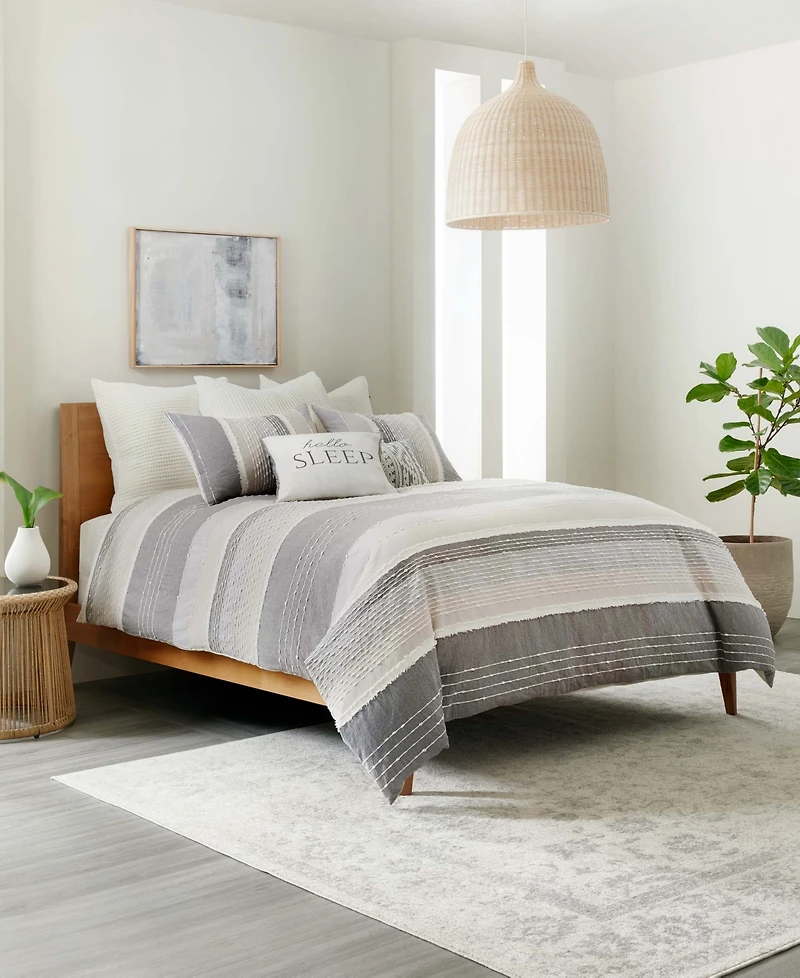 Levtex Santander Textured 3-Pc. Duvet Cover Set, King/California King