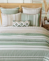 Levtex Pickford Dotted Stripe 3-Pc. Duvet Cover Set, King/California King
