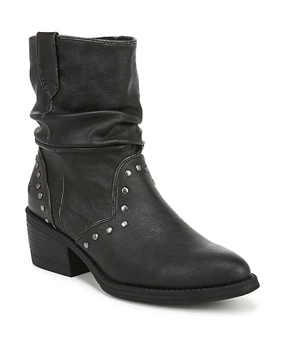 Blowfish Malibu Women's Rebel Western Booties - Distressed Faux Leather