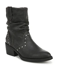 Blowfish Malibu Women's Rebel Western Booties - Distressed Faux Leather