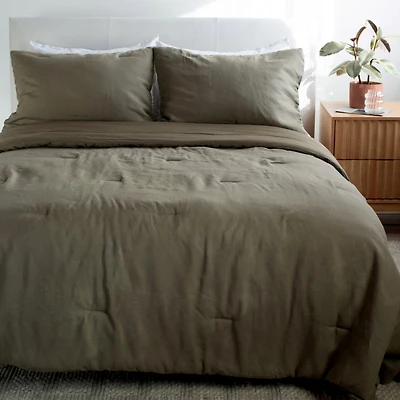French Linen Comforter & Sham Set - Twin/Twin Xl