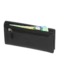 Ladies Leather Expander Clutch Wallet