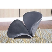 Streamdale Furniture Velvet Dining Chairs with Gold Metal Legs (6 Colors)