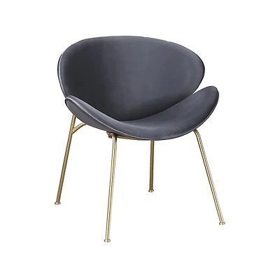 Streamdale Furniture Velvet Dining Chairs with Gold Metal Legs (6 Colors)